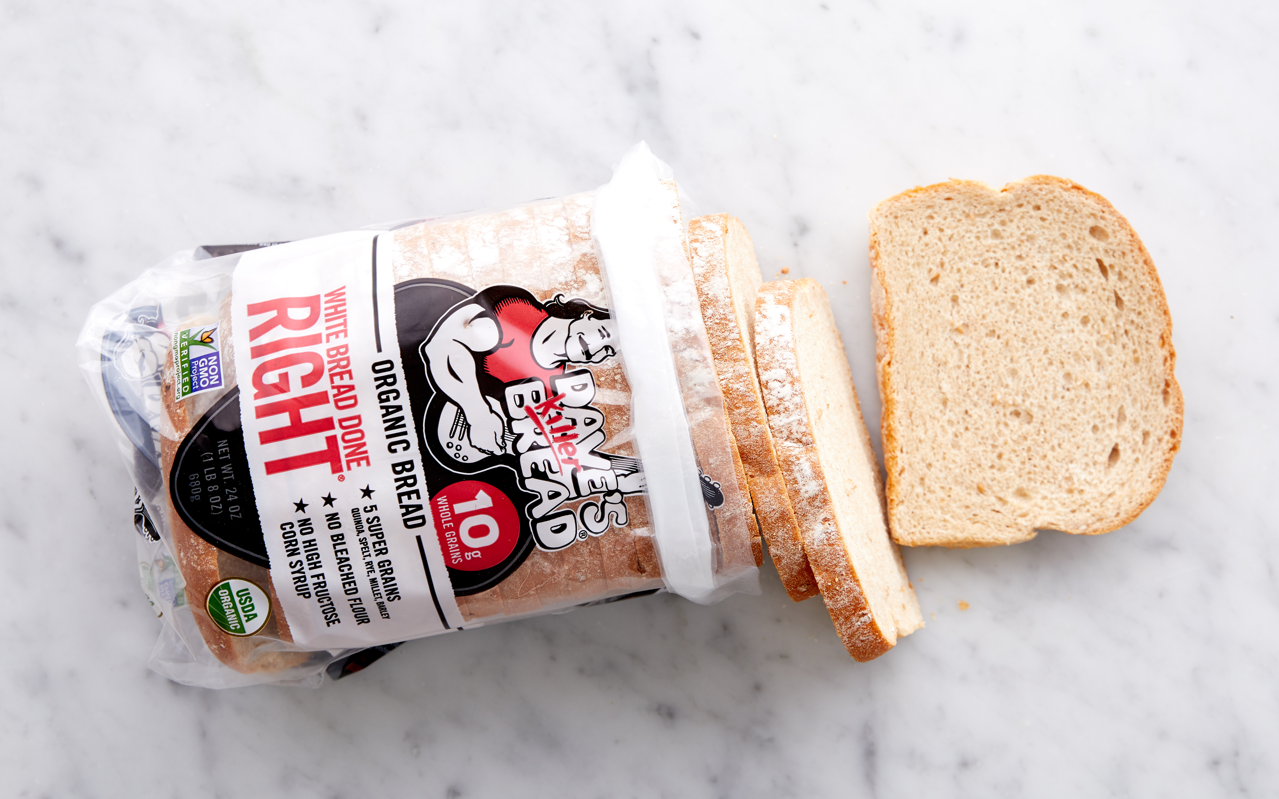 Organic White Done Right Bread Dave's Killer Bread SF Bay Good Eggs